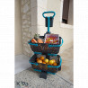 Chariot à roulettes Kaba en polypropylène 15 L 48,4 x 46,7 x 107,6 cm – gris et turquoise 