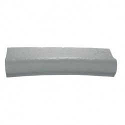 Margelle en pierre reconstituée galbée courbe 47 x 32 x 4 cm gris clair