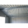 Abri de jardin en métal aspect bois vieilli gris – 2,43 m² - 2 x 1,21 x 1,90 m