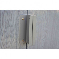 Abri de jardin en métal aspect bois vieilli gris – 2,43 m² - 2 x 1,21 x 1,90 m
