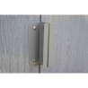 Abri de jardin en métal aspect bois vieilli gris – 2,43 m² - 2 x 1,21 x 1,90 m