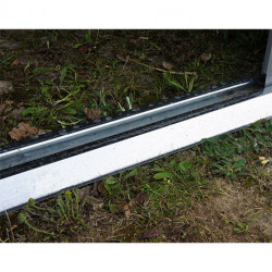 Abri de jardin en métal aspect bois vieilli gris – 7,25 m² - 2,82 x 2,57 x 2,22 m
