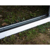 Abri de jardin en métal aspect bois vieilli gris – 7,25 m² - 2,82 x 2,57 x 2,22 m