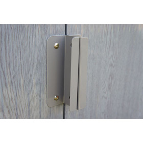 Abri de jardin en métal aspect bois vieilli gris – 3,31 m² - 2,22 x 1,75 x 1,94 m