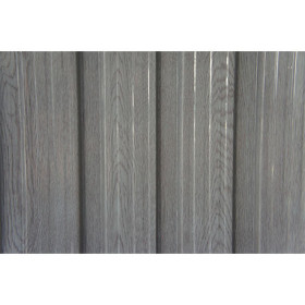 Abri de jardin en métal aspect bois vieilli gris – 3,31 m² - 2,22 x 1,75 x 1,94 m