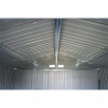 Garage en métal aspect bois vieilli gris – 18,24 m² - 3,8 x 4,8 x 2,32 m