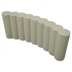 Bordure de jardin colonnade courbe en béton pressé 47,5 x 20 x 6,5 cm ton pierre