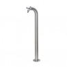 Fontaine de jardin en acier inoxydable – 11 x 18 x 80 cm 