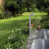 Fontaine de jardin en acier inoxydable – 11 x 18 x 80 cm 