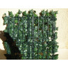 Haie artificielle de jardin en plaque PVC lierre 50 x 50 cm