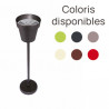 Cendrier extérieur sur pied avec pot amovible en fer traité antirouille – Hauteur 77 cm Diamètre 18 cm – 6 couleurs