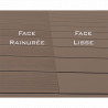 Pack complet pour 15 m² lames de terrasse alvéolaires réversibles en composite– 260 x 14,6 x 2,4 cm – 4 coloris 