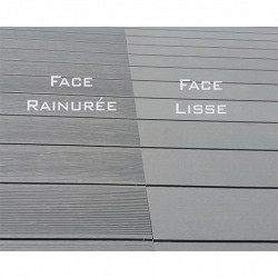 Pack complet pour 20 m² lames de terrasse alvéolaires réversibles en composite– 260 x 14,6 x 2,4 cm – 4 coloris 