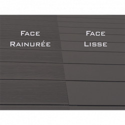 Pack complet pour 25 m² lames de terrasse alvéolaires réversibles en composite– 260 x 14,6 x 2,4 cm – 4 coloris 