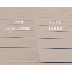 Pack complet pour 30 m² lames de terrasse alvéolaires réversibles en composite– 260 x 14,6 x 2,4 cm – 4 coloris 