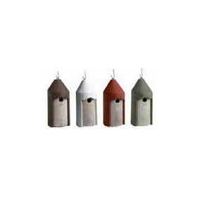 Nichoir de jardin pour mésanges charbonnières SCHWEGLER 35 x 16 x 17 cm – trou d’envol ovale de 2,9 x 5,5 cm - 4 couleurs