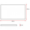 Margelle de piscine en pierre reconstituée droite aspect granit 50 x 30 x 2,5 cm – blanc