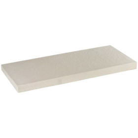 Dessus de muret en PR granité avec chanfrein 50 x 23 x 3 cm blanc