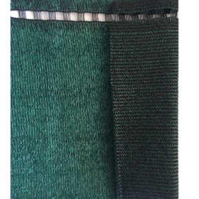 Toile brise-vue occultante polyéthylène 2500 x 150 cm Vert Foncé /Vert-Noir