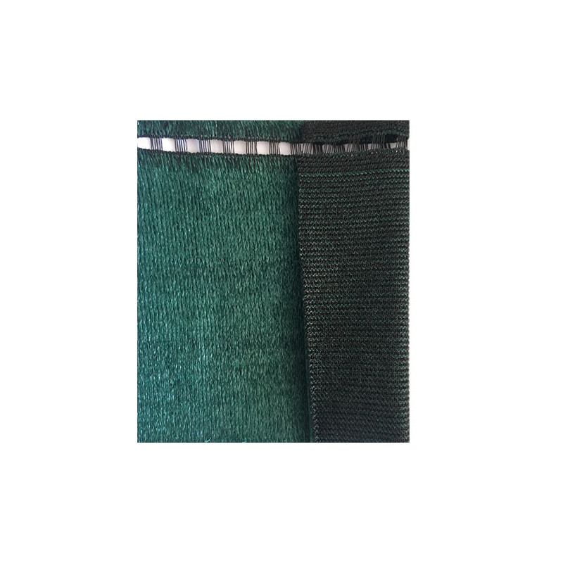Brise-vue 80% - Vert/noir - 95gr/m² - Sans Boutonnières Vert/noir 2m X