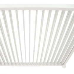 Pergola bioclimatique adossée en aluminium avec lames orientables manuellement - 300 x 300 x 250 cm - 9 m² - Blanc