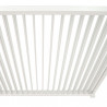 Pergola bioclimatique adossée en aluminium avec lames orientables manuellement - 300 x 300 x 250 cm - 9 m² - Blanc
