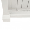 Pergola bioclimatique adossée en aluminium avec lames orientables manuellement - 300 x 300 x 250 cm - 9 m² - Blanc