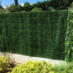 Haie artificielle de jardin en PVC  127 brins 300 x 100 cm