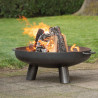 Coupe à feu de jardin en acier – Diamètre : 60 cm – 67,7 x 60 x 24 cm