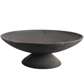 Coupe à feu de jardin en fonte – Diamètre : 59 cm – 59 x 59 x 20,5 cm
