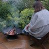 Coupe à feu de jardin en fonte – Diamètre : 59 cm – 59 x 59 x 20,5 cm