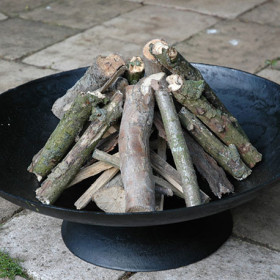 Coupe à feu de jardin en fonte – Diamètre : 59 cm – 59 x 59 x 20,5 cm