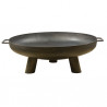Coupe à feu de jardin en acier – Diamètre : 70 cm – 80 x 70 x 24,5 cm