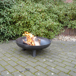 Coupe à feu de jardin en acier – Diamètre : 70 cm – 80 x 70 x 24,5 cm