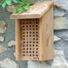 Nichoir abeilles polinisatrices pin douglas PEFC - épicéa fabriqué en France  16 x 21 x 30 cm