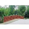 Haie artificielle de jardin aspect vigne vierge rouge - 4 plaques 50 x 50 cm soit 1m²