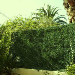 Haie artificielle de jardin en PVC 243 brins 300 x 150 cm