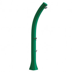 Douche solaire inclinée de jardin en polyéthylène avec réservoir d’eau 35L – 25,5 x 22,5 x 220 cm – 12 coloris disponibles