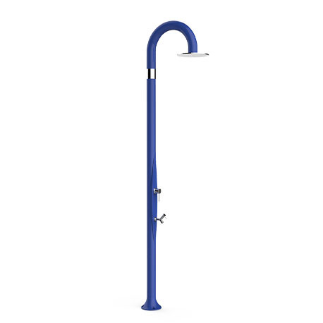 Douche de jardin en polyéthylène avec large pommeau et rince pieds – 17 x 17 x 232 cm – 12 coloris disponibles