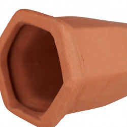 Cône d’arrosage automatique en céramique couleur terre cuite vendu par 4 - Ø 3,5 cm - 5 x 4,5 x 13 cm