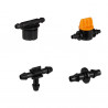 Kit d’arrosage automatique pour jardin avec système de 20 gouttes-à-gouttes avec buses ajustables