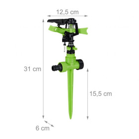 Arroseur de surface circulaire à impulsion – Portée : 7 m – 12,5 x 6 x 31 