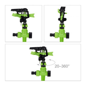 Arroseur de surface circulaire à impulsion – Portée : 7 m – 12,5 x 6 x 31 