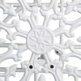 Support mural pour tuyau d’arrosage de 20 m de long en fonte – 32 x 20 x 50 cm – 2 couleur Marron ou Blanc