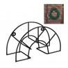 Support mural rond pour tuyau d’arrosage de 45 m de long env. en acier – 30,5 x 12,5 x 18,5 cm – Noir