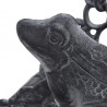 Support mural grenouille pour tuyau d’arrosage de 30m de long env. en fonte – 27 x 17 x 18,5 cm – noir aspect rustique
