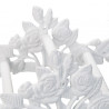 Support mural roses antiques pour tuyau d’arrosage de 20m de long env. en fonte – 27 x 15 x 13 cm – Blanc ou Marron