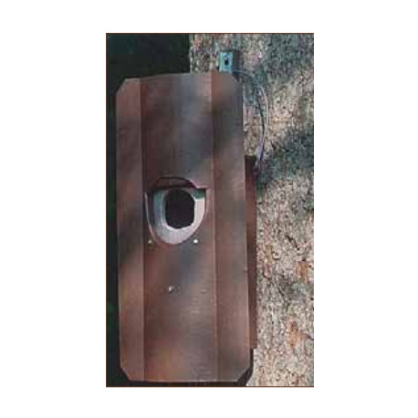 Nichoir de jardin pour chouettes avec protection anti-carnassier SCHWEGLER 25 x 44 cm – trou d’envol de 11 x 12 cm 