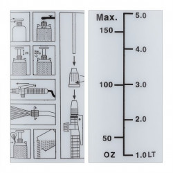 Pulvérisateur à pression pour arrosage du jardin en Plastique – Contenance 5 L – Ø17,5 x H.44 cm