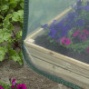 Serre de jardin pour carré potager en polyéthylène transparent et armature acier époxy 1 m² – 100 x 100 x 100 